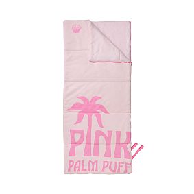 Pink Palm Puff Sleeping Bag