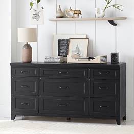 Black 6 Drawer Dressers | Pottery Barn Teen