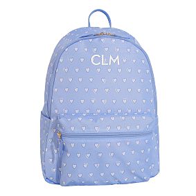 Colby Roller Rabbit Blue Hearts Backpack, Large