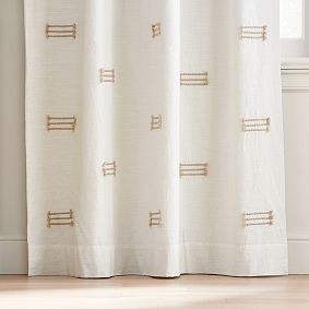 Embroidered Blackout Curtain