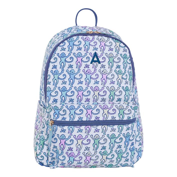 Roller Rabbit Backpack Clear Colby Roller Rabbit Teal Monkey Backpack | Pottery Barn Teen