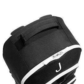 Colour Block Backpack and Cold Pack Lunch Box Bundle, Black and White