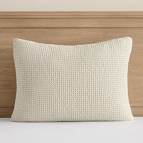 Washed Waffle Weave Standard Sham