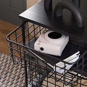 Metal Grid Storage Cart (16"x28")