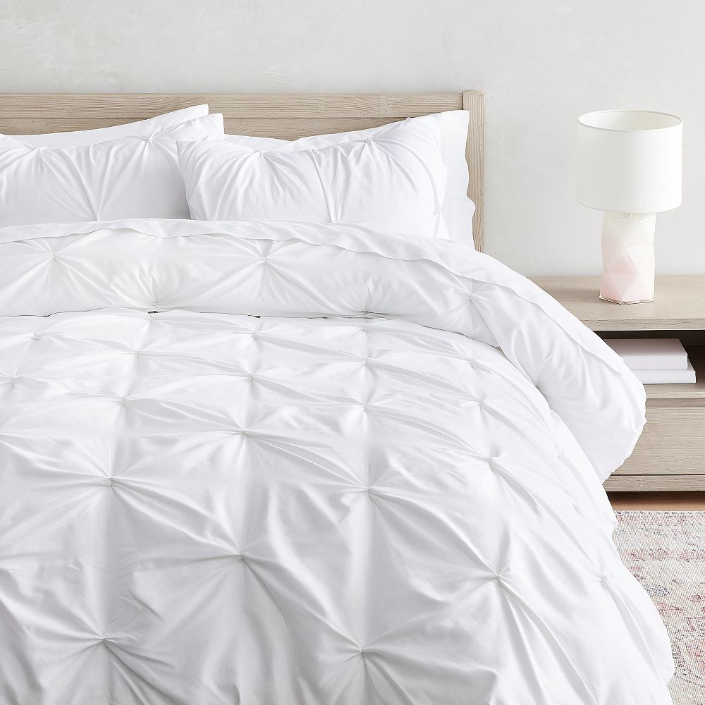 Microfiber Pintuck Twin XL Comforter | Pottery Barn Teen