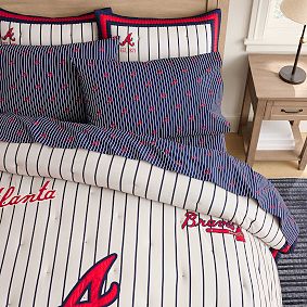 <em>MLB</em>™<em>Atlanta Braves</em>™ Stripe Organic Sheet Set