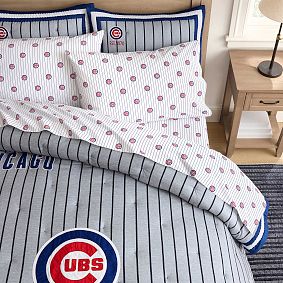 <em>MLB</em>™<em>Chicago Cubs</em>™ Stripe Organic Sheet Set