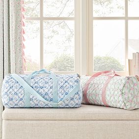 Hill House Home Quilted Duffle, Blue/Green