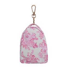 LoveShackFancy Pink Damask Mini Backpack Bag Charm