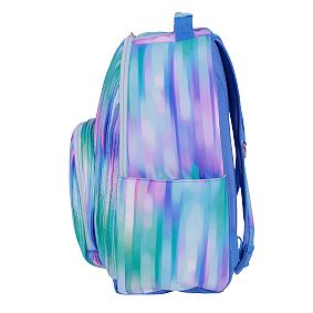 Gear-Up Blur Brush Large Backpack and Lunch Box Bundle, Blue/Purple, Set of 2