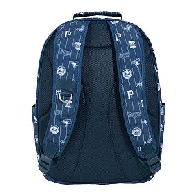 Gear-Up MLB Blue Large Backpack, Lunch Box and Water Bottle Bundle, Set of 3