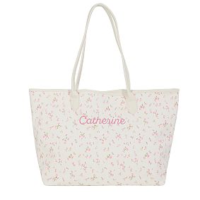 LoveShackFancy Pink Ditsy Tote Bag