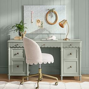 Chris Loves Julia Scallop Storage Desk (65")