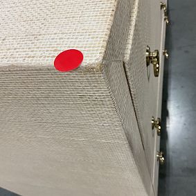 Open Box: AERIN Raffia 6-Drawer Dresser (56"W x 19"D) - Whitewash Raffia