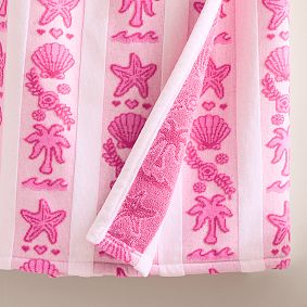 Pink Palm Puff Bath Wrap