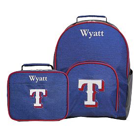 Gear-Up <i>MLB™ Texas Rangers™</i> Large Backpack and Lunch Box Bundle, Set of 2