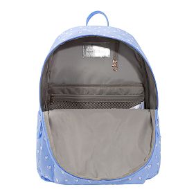 Colby Roller Rabbit Blue Hearts Backpack &amp; Cold Pack Lunch Box Bundle