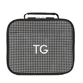 Gear-Up Reflective Grid Black Cold Pack Lunch Box