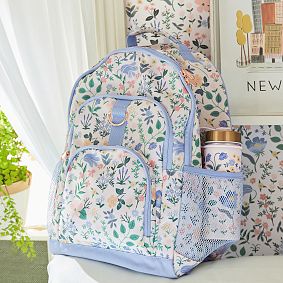 Gear-Up Rifle Paper Co. Bramble Fields Cream Backpack and Cold Pack Lunch Box Bundle, Set of 3