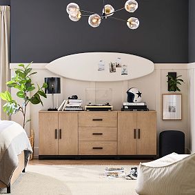 Kearny Triple Set with Cabinets &amp; Drawers (73.5")
