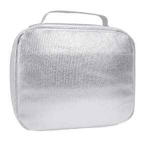 Colby Metallic Silver Cold Pack Lunch Box