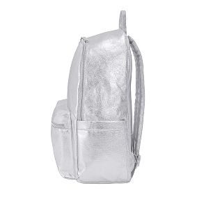 Colby Metallic Silver Backpack &amp; Cold Pack Lunch Bundle, Set of 3
