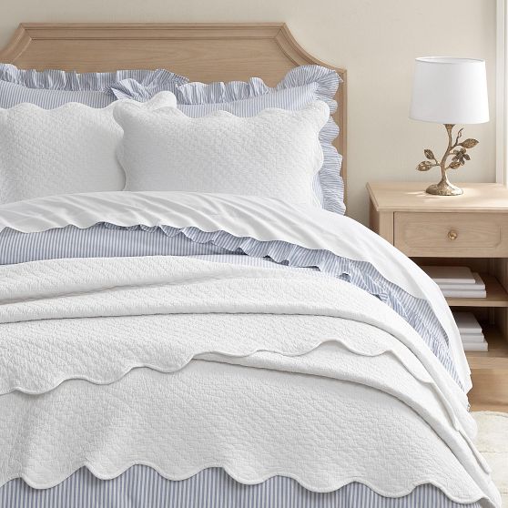 Cross Stitch Quilt—Cotton Chambray Bedding | Pottery Barn Teen