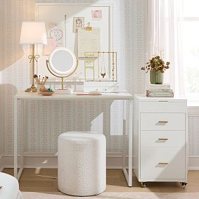 Glam Beauty Rolling Cart (34.75"x20.25")