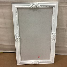 Open Box: No Nails Framed LoveShackFancy Bouquet Pinboard - White