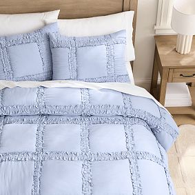 Saltwater Ruffle Check Quilt