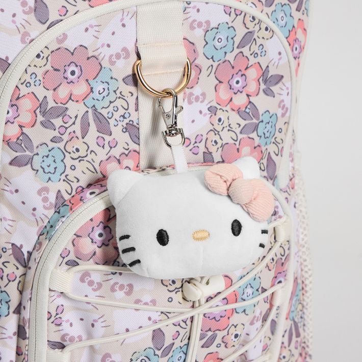 hello kitty backpack charm Loungefly Sanrio 50th Anniversary Classic Mystery Box Keychains at Amazon Women's Clothing store Official Sanrio item Hello Kitty Name Tag Charm