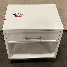 Open Box: Blaire Nightstand (20") - Simply White, Gold