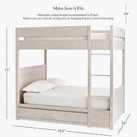Costa Storage Double-Over-Double Bunk Bed