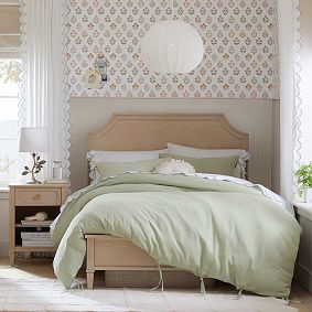 Lily Floral Blockprint Wallpaper