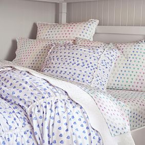 Roller Rabbit Disco Hearts Euro Pillow Cover