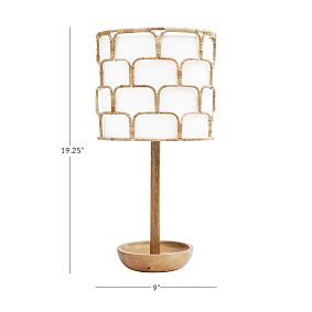 Bamboo Drum Table Lamp