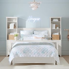 Glass Petal Tiered Flush Mount (18")