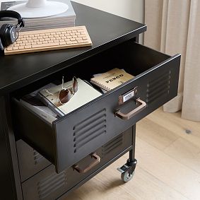 Locker Single Pedestal Storage Desk (56")