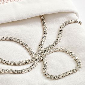 LoveShackFancy Rhinestone Bow Stocking