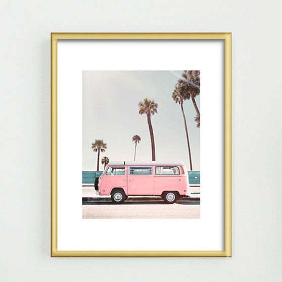 Pink Umbrella Art Coastal Decor | Pottery Barn Teen