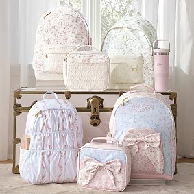 Northfield LoveShackFancy Pink Crochet Backpack and Lunch Box Bundle, Set of 2