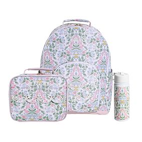 Gear-Up Mila Floral Backpack, Lunch Box and Water Bottle Bundle, Set of 3