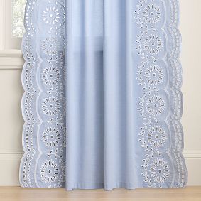 AERIN Eyelet Scallop Light-Filtering Curtain