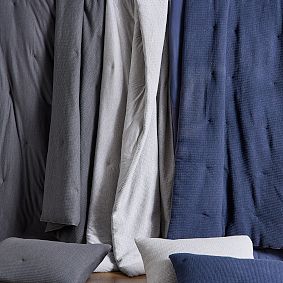 Grid Knit Jersey Comforter