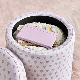 Roller Rabbit Round Storage Ottoman