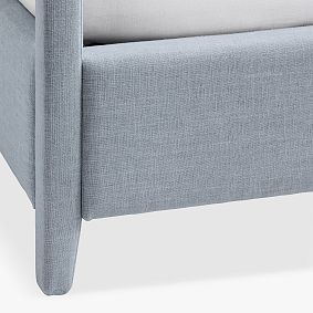 Scallop Upholstered Canopy Bed