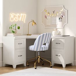 corner dresser for bedroom with LED Light and Desk, Reversible L Shaped Dresser with 6 Drawers, Chest of Drawers Storage Organizer - Bed Bath & Beyond end and easy to clean Dresser Corner Sitting Area In
