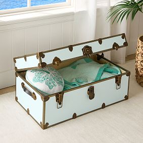Pink Palm Puff Standard Dorm Trunk (32")