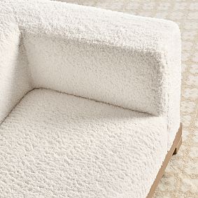 Piped Cushy Sofa and Ottoman Set (96")