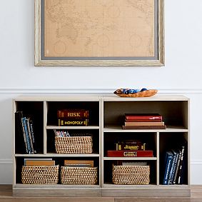 Stack Me Up Double Mixed Shelf Low Bookcase (60")